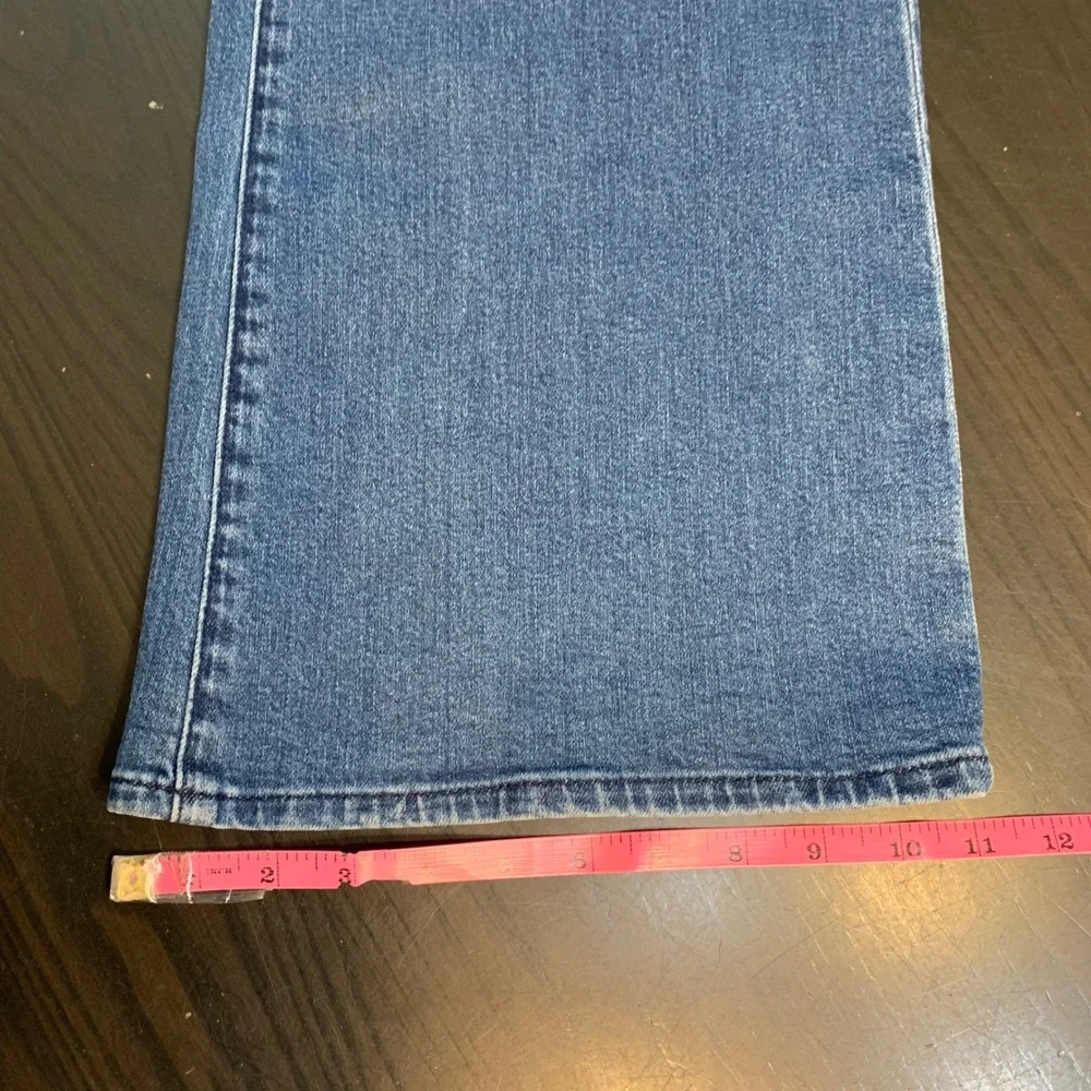 GAP Denim 70s Flare Jeans Womens Size 16/33R Blue High Rise Retro Stylish Trendy